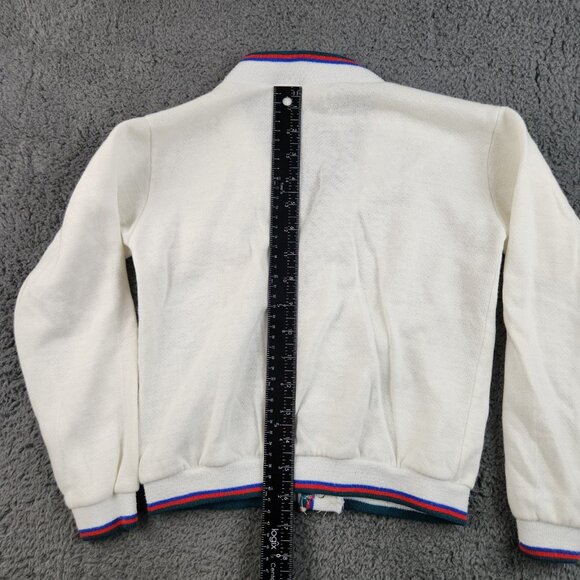 VTG 80's Disney Mickey Mouse Cardigan Sweater Youth 4T Preppy USA Made Jog Togs - Picture 6 of 11